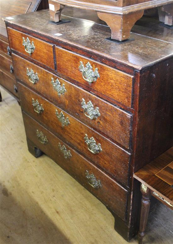 5 drawer oak chest